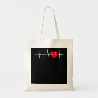 Bolsa Tote Cardiologista Pulsação Pulselina Coração EKG Cardi