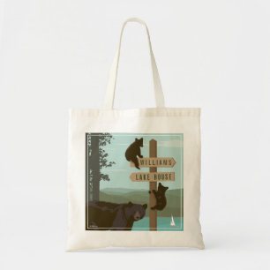 Bolsa Tote Cargo de sinal do urso