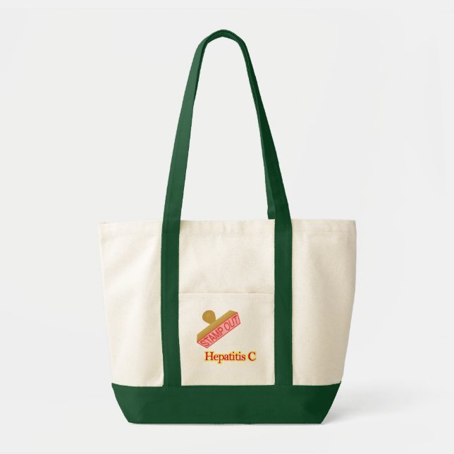 Bolsa Tote Carimbe para fora a hepatite C (Frente)