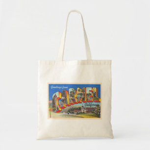 Bolsa Tote Carmel California CA Vintage - Letra grande