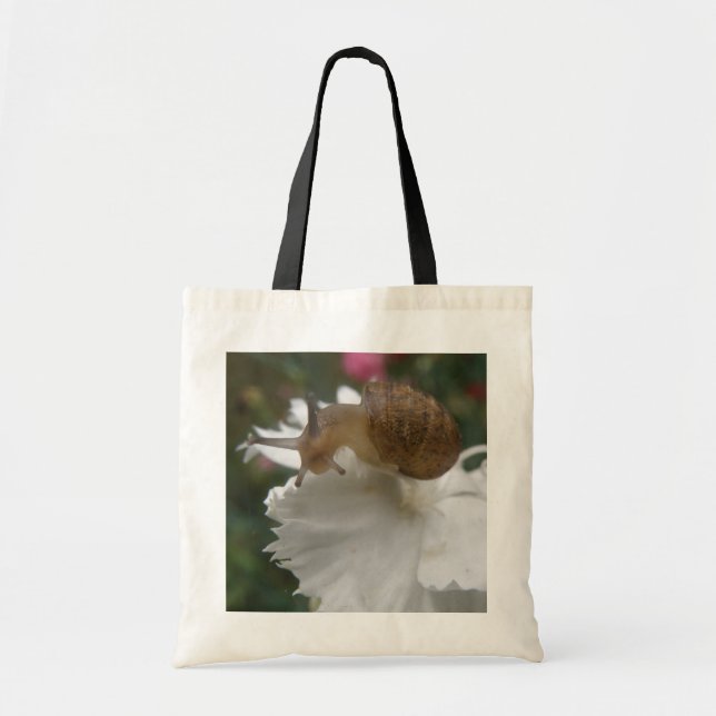 Bolsa Tote Carnaja do Jardim e Saco do Cravo Branco (Frente)