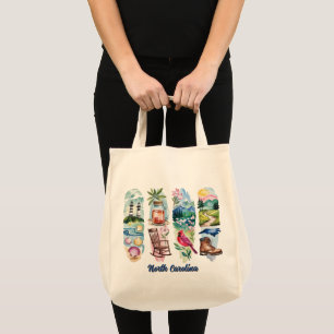 Bolsa Tote Carolina do Norte Cênica