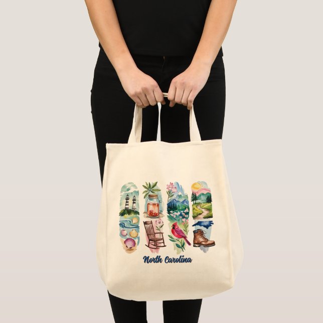 Bolsa Tote Carolina do Norte Cênica (Frente (produto))