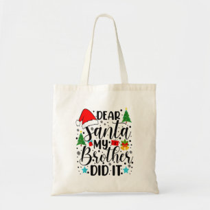 Bolsa Tote Caros Papais noeis Que Meu Irmão Fez - Engraçado G