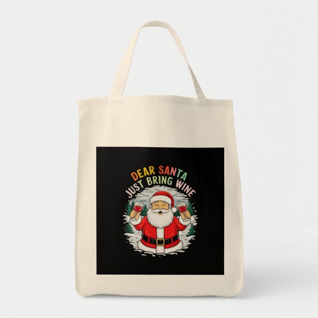 Bolsa Tote Caros Papais noeis, Tragam Um Presente De Natal En (Frente)