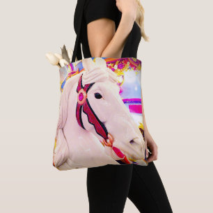 Bolsa Tote Carousel Horse Bold Photo Dream No Script De Cota