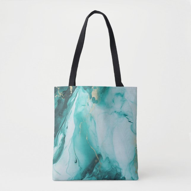 Bolsa Tote Carrara Verde-água (Frente)