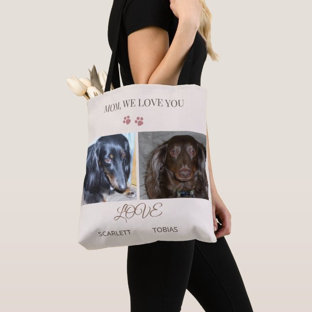 Bolsa Tote Carregada com nosso amor, mamãe (Close Up)