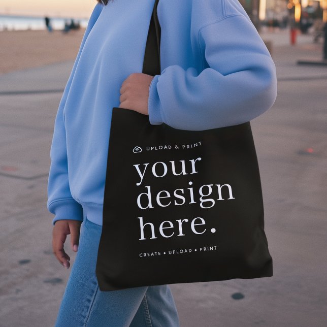 Bolsa Tote Carregamento de Design da barra de ferramentas (Your own tote bag creation, simply upload your photo or design artwork from Photoshop, Canva & more!)
