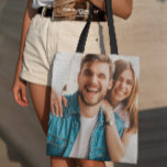 Bolsa Tote Carregamento de Fotografias Personalizado Design d<br><div class="desc">Carregamento de Fotografias Personalizadas Design da sua própria Bag Tote de Lado Duplo</div>