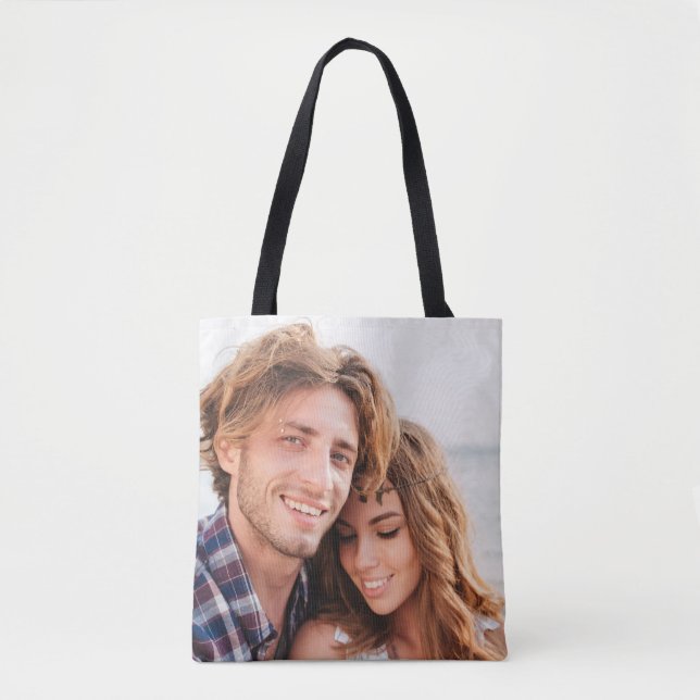 Bolsa Tote Carregamento de Fotografias Personalizado Design d (Frente)