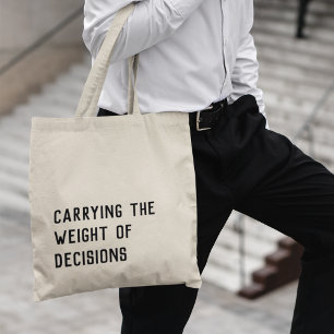 Bolsa Tote Carregando personalizável da tipografia de peso