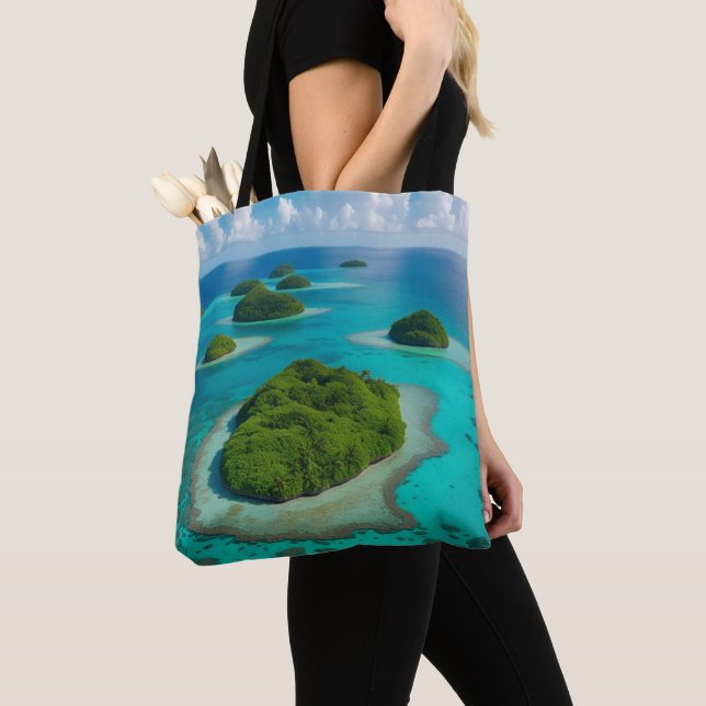 Bolsa Tote "Carregar da Costa: Arquipélago Tropical (Close Up)