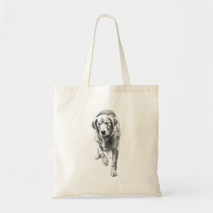 Bolsa Tote Carregar de Tinta Texturizada do Retriever