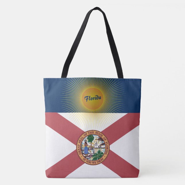 Bolsa Tote Carregar-todos Sunshine Florida (Frente)