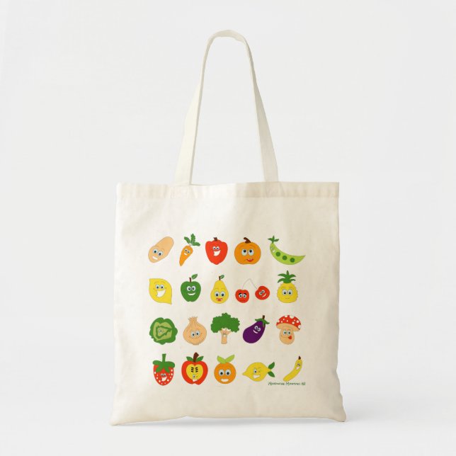 Bolsa Tote Carregar vegetal todo (Frente)