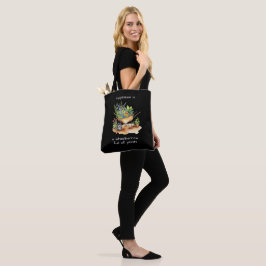 Bolsa Tote Carrinho de Jardim de Plantas Citação de Felicidad