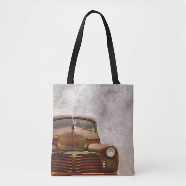 Bolsa Tote Carro antigo velho oxidado (Frente)