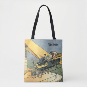 Bolsa Tote Carro conversível de ficção científica vintage Ste