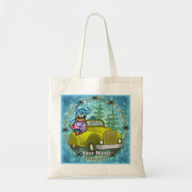 Bolsa Tote Carro dirigido por Monstro (Frente)