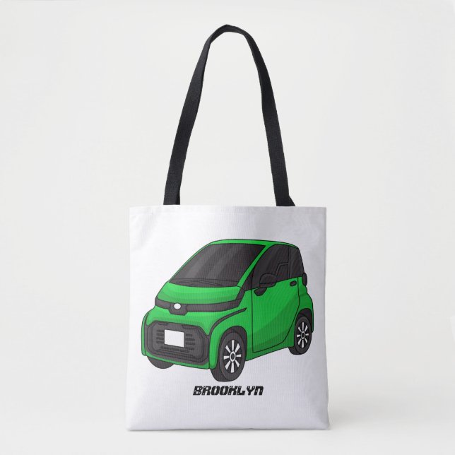Bolsa Tote Carro verde e fino (Frente)