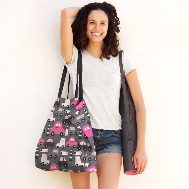 Bolsa Tote Carros de crianças da cidade (Criador carregado)