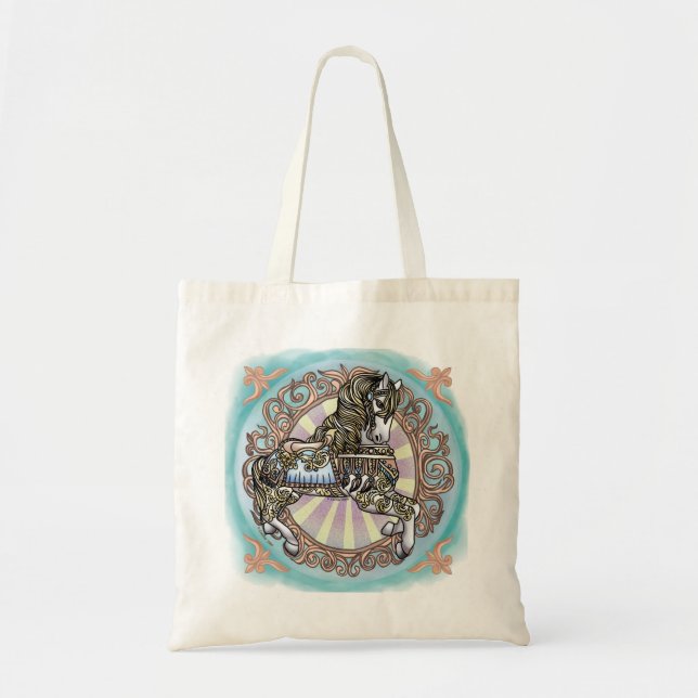 Bolsa Tote Carrossel Horse Tote Bag (Frente)