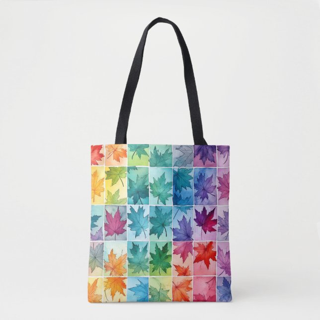 Bolsa Tote Carryall de Folha de Arte (Frente)