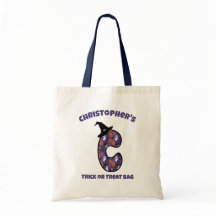 Carta C com o Chapéu e o Nome da Bruxa | Truque ou