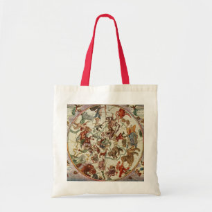 Bolsa Tote Carta Celeste Antiga do Hemisfério Norte de 1660