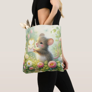 Bolsa Tote Carta de Amor do Rato da Cabana Prado