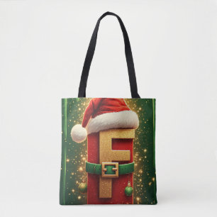 Bolsa Tote Carta de Natal F Com Coroa Para Decoração de Feria