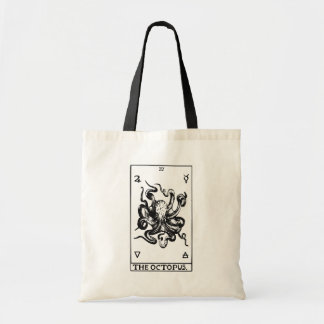 Bolsa Tote Carta de Tarot de Polvo Ilustração Marinha Vintage