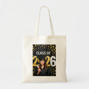 Bolsa Tote Cartão de Celebração de Formatura Dourada – Congra