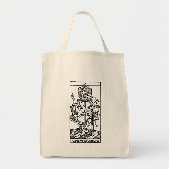 Bolsa Tote Cartão de Tarot: Fortuna (Frente)