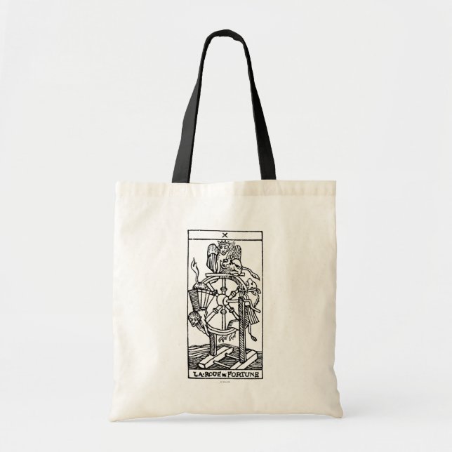 Bolsa Tote Cartão de Tarot: Fortuna (Frente)