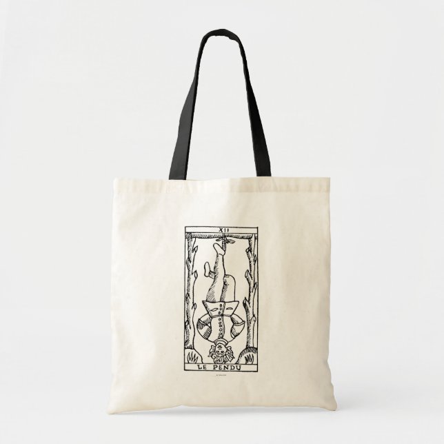 Bolsa Tote Cartão de Tarot: Homem pendurado (Frente)