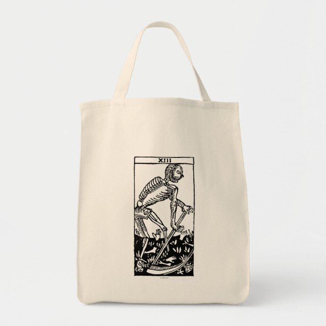Bolsa Tote Cartão de Tarot: Morte (Frente)