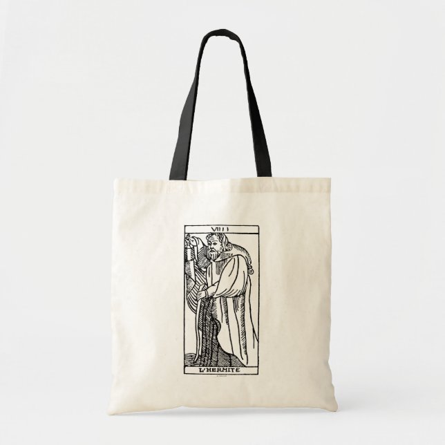 Bolsa Tote Cartão de Tarot: O eremita (Frente)
