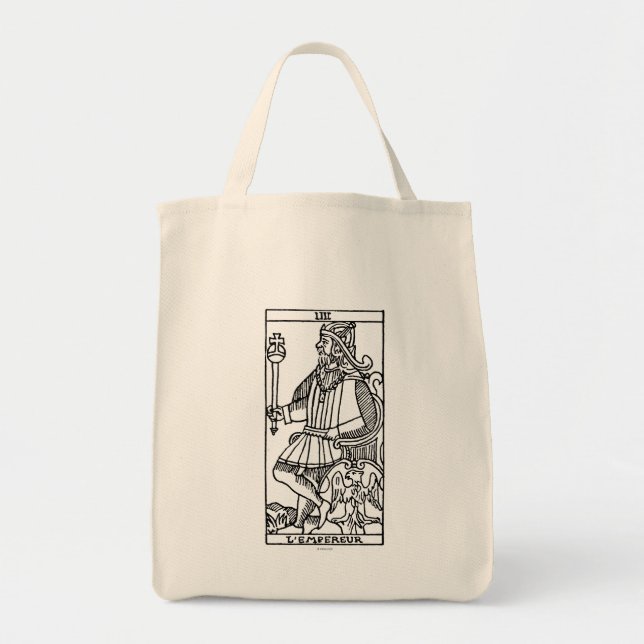 Bolsa Tote Cartão de Tarot: O imperador (Frente)