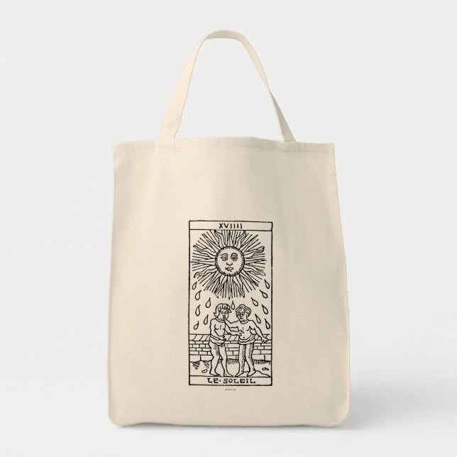 Bolsa Tote Cartão de Tarot: The Sun (Frente)