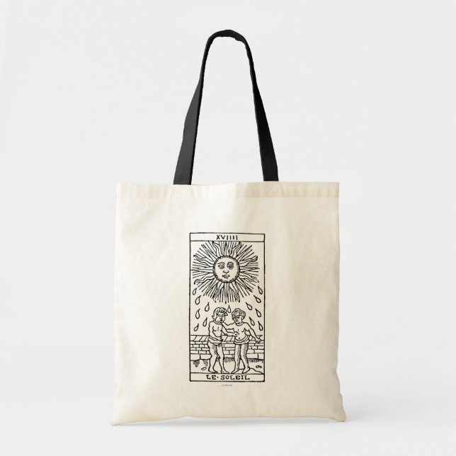Bolsa Tote Cartão de Tarot: The Sun (Frente)