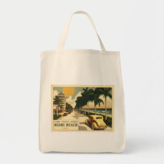 Bolsa Tote Cartão-postal da Unidade Oceânica de Minami Retro 