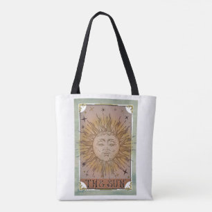 Bolsa Tote Cartão Tarot Vintage Sol Arte Celestial