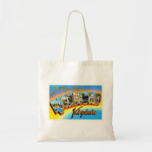 Bolsa Tote Cartão velho das viagens vintage de Richmond