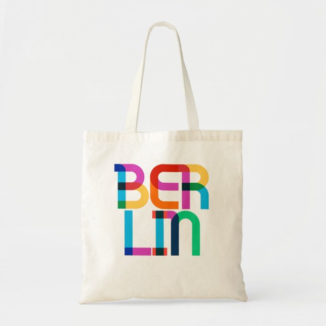 Bolsa Tote Cartas de Arte Pop da Alemanha de Berlim (Frente)