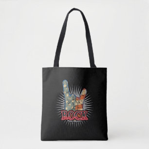 Bolsa Tote Cartaz de Concerto de Banda de Rock Vintage EUA -