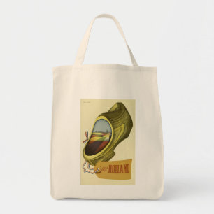 Bolsa Tote Cartaz de Viagem Antigo Holanda ,
