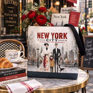 Bolsa Tote Cartaz de Viagem de Moda Familiar Urbana da Cidade