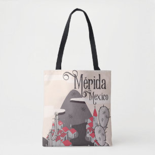 Bolsa Tote Cartaz de viagem Mérida México